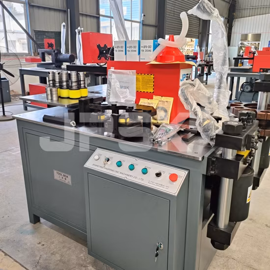 구리 및 알루미늄 부스바 굽힘용 유압 절단기