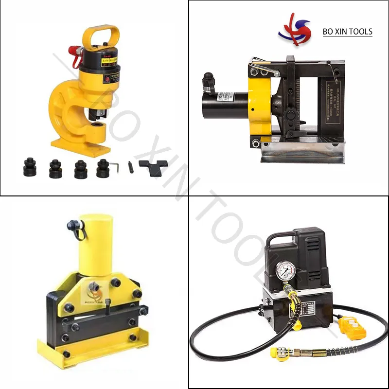 구리 절단 굽힘 펀칭 도구 휴대용 공통로 프로세서 기계 유압